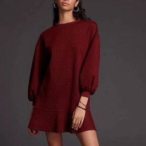 Anthropologie Mare Mare Odila Tunic Dress Wine XS